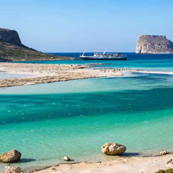 Gramvousa Balos with Boat