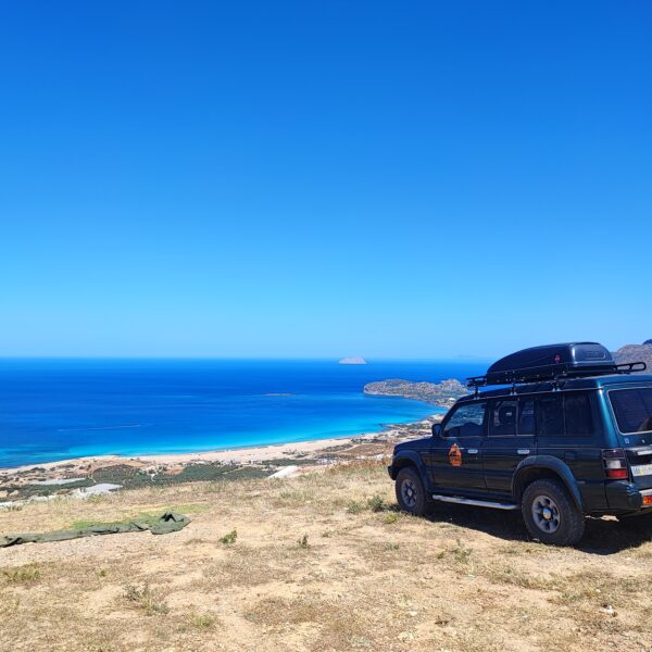 Balos Lagoon & Falassarna Beach Private Jeep Safari from Kissamos